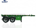 Philippines Double Axles 20FT Container Chassis Skeletal Semi Trailer