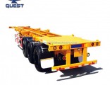 Used Three Axles Container Frame Skeletal Chassis Trailer for Sale