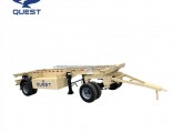 2 Axles 20FT Skeletal Draw Bar Full Trailer with Coupling