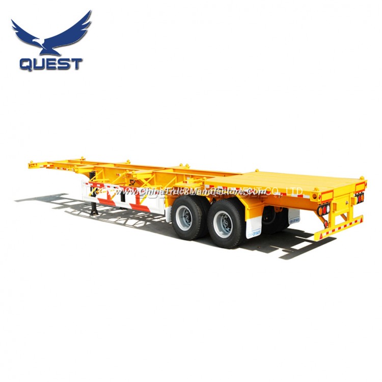 Factory Price 2 Axle 40feet Container Skeleton Chassis Truck Trailer