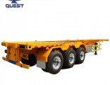 Factory 20FT 40FT Tri-Axle Skeletal Chassis Container Semi Trailer