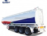 Quest 4compartments 42cbm Fuel Tanker Truck Trailer for Sale