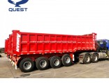 Sand Delivery 80 Tons 4 Axles Tipper Semi Trailer