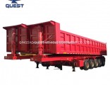 5 Axles 50cbm Dump Semi Trailer Bulk Cargo Transporter Trailer