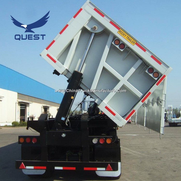 Quest Sand Gravel Transport Side Tipper Trailer Dump Truck Trailer