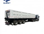 3axles 70tons Side Loading Dump Tipper Semi Truck Trailer