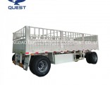 20FT 40FT Container Transport Side Wall Full Draw Bar Trailer
