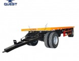 2 Axle 20FT Flatbed Full Trailer Draw Bar Trailers