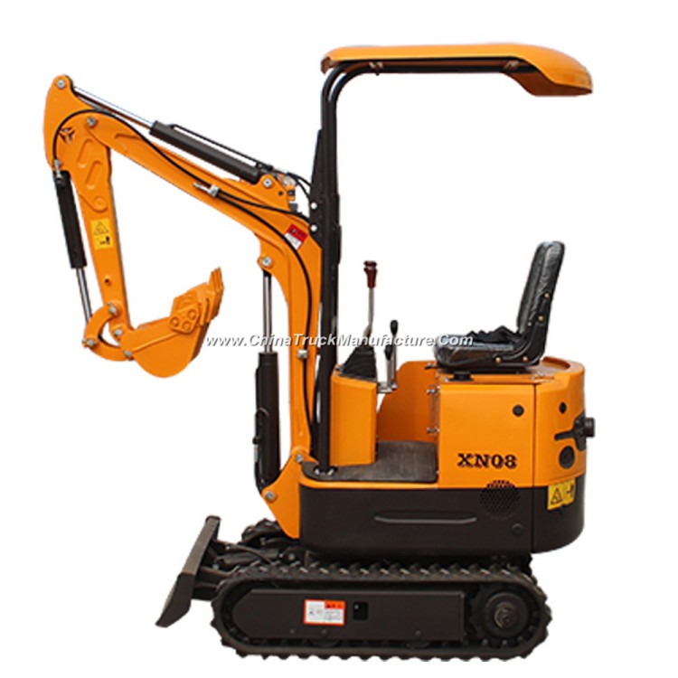 Rubber Track Crawler Excavator Mini Excavator 0.8t, 1.5t Cheap Farm Digging Machine for Sale in Euro
