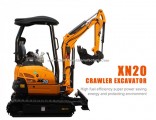 Jessie Rhinoceros 1.8 Ton 2 Ton Mini Crawler Excavator Xn20 with Expended Chassis & Swing Arm