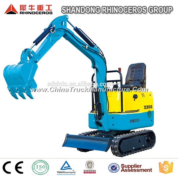 Made in China Mini Excavator 0.8t 1.5t for Sale Xiniu