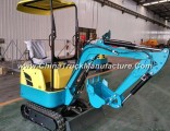 China New 0.8t 1.5t Mini Excavator Digger with Cheap Price
