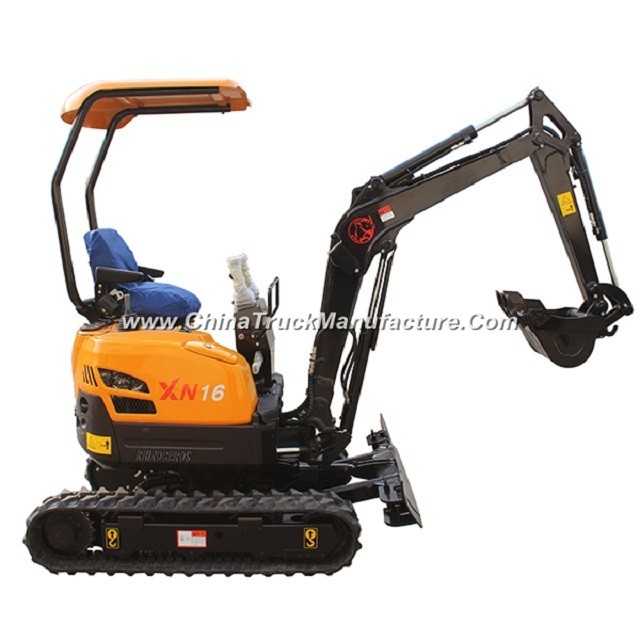 China Brand 1.6 Tons Small Digger Mini Crawler Excavator Xn16 for Sale