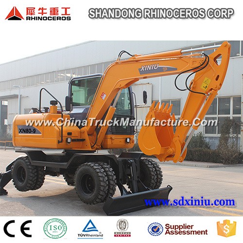 China Best 8 Ton Wheel Excavator with Best Price for Sale