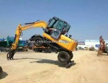 Small Excavator Wheel Digger with Grabber