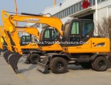 Rhinoceros Xiniu Bucket Excavator Small Wheel Digger for Sale in China Shandong