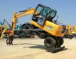 Construction Machinery 5t 6t 8t 10t 12t 15t Wheel Excavator Hydraulic Digger for Sale Rhinoceros Bra
