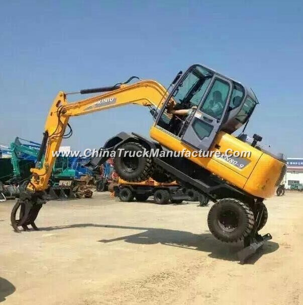 8ton 12ton Hydraulic Wheel Excavator with Yanmar Engine 4X4 Wd Best Price