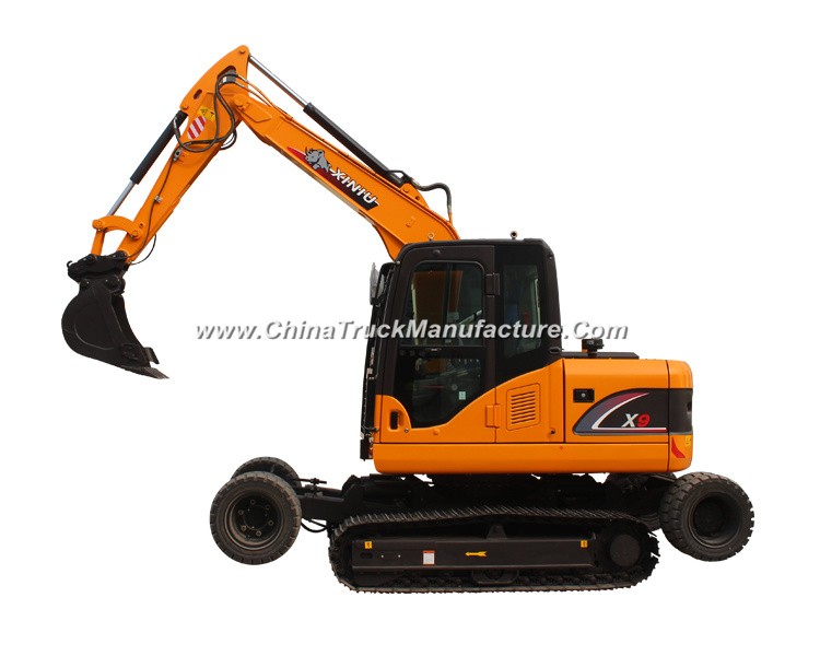 Farm Machinery, Xiniu 9t Wheel-Crawler Excavator for Sale