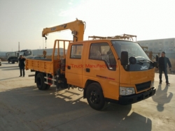 JMC crane truck with 3 tons crane arm