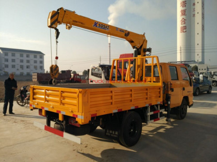 JMC crane truck with 3 tons crane arm