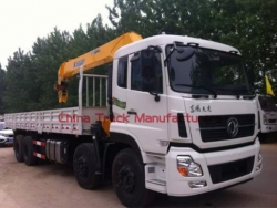 dongfeng 8*4 16 tons XCMG crane truck