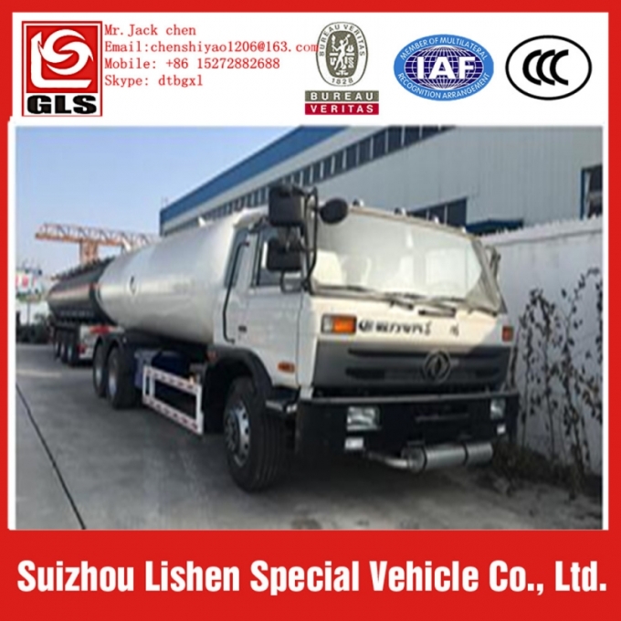 6x4 Dongfeng 25.3m3 lpg dispenser tank truck