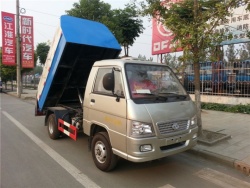 hydraulic bin lifter garbage truck