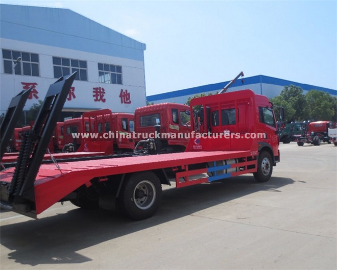 FAW 6wheels 5tons-16 tons excavator flatbed transport truck