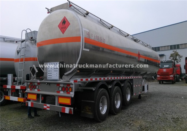 3 axle steel tank trailer transport oil fuel tanker