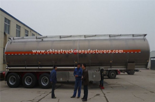 3 axle steel tank trailer transport oil fuel tanker