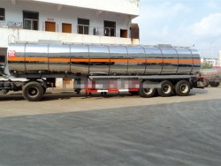 35000L mirror surface insulated tank semi-trailer