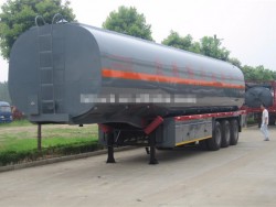 3 axles 45000L insulated tank semi-trailer