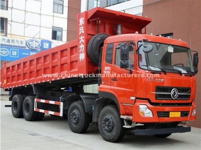 dongfeng dalishen 8x4 dump truck with 12 wheels