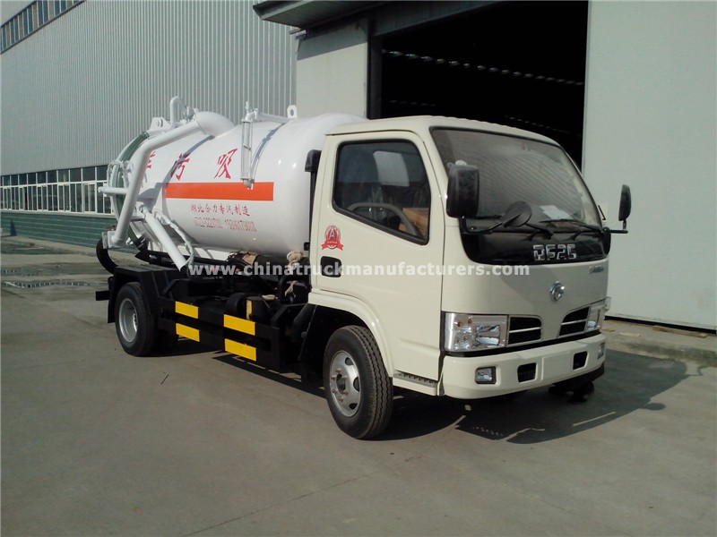 dongfeng 4x2 sewage suction tanker truck