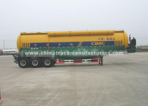 CIMC 60m3 3 axle bulk cement tank semi trailer