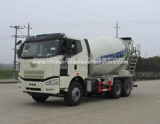 FAW 6X4 6-12m3 concrete mixer truck
