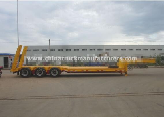 CIMC 60T lowbed machinery transport truck trailer