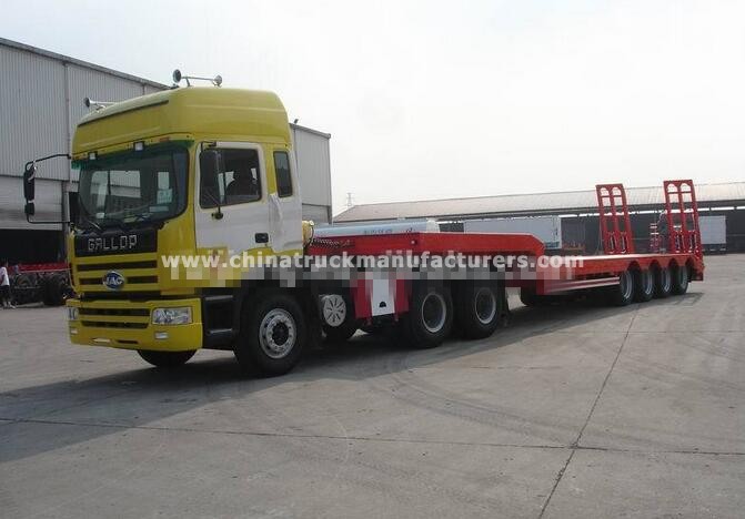 best selling China 4 Axles Low Bed Trailer