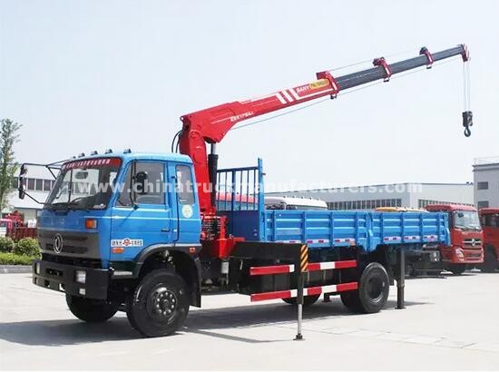 Dongfeng 4x2 6 Ton Hoist Truck Mobile Crane In Kenya