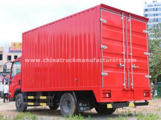 4X2 Diesel 140hp 5 Ton Lorry Van Cargo Truck