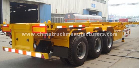 3 axle 40ft container skeleton truck semi trailer