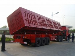Maxway 3Axle Side tipping Auto discharge semi truck trailer