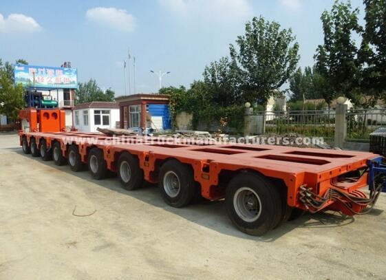 hydraulic Low Bed Trailer detachable gooseneck lowboy semi trailer 100 ton
