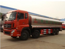 25m3 dongfeng KINLAND 8*4 SUS304-2B stainless steel milk tank truck