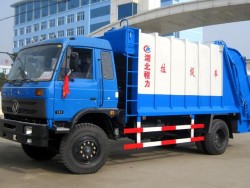 6 Wheels 12m3 Compression Garbage Truck
