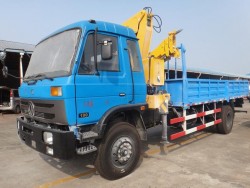 Dongfeng 6*4 Crane Truck with 10 ton Folded crane