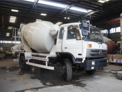 190hp dongfeng 4x2 6m3 small concrete mixer truck