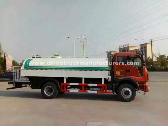 10CBM capacity 170hp water tank truck water bowser truck