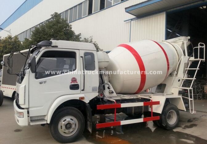 Dongfeng 4m3 small concrete mixer truck